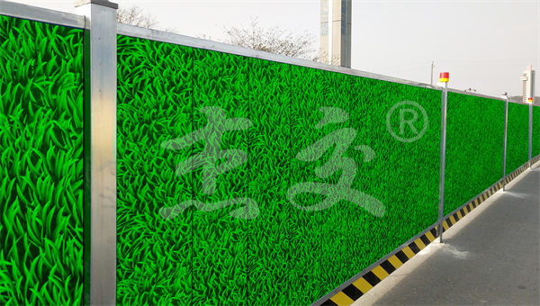 成都成华区行道树种植施工围挡 绿化工程安全围蔽(图1)